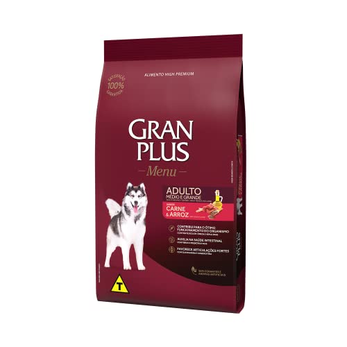 GRANPLUS CAES MENU ADULTO CARNE E ARROZ - 20kg