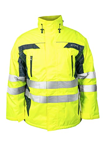Veste de travail hybride bicolore haute visibilité pour sécurité extérieure