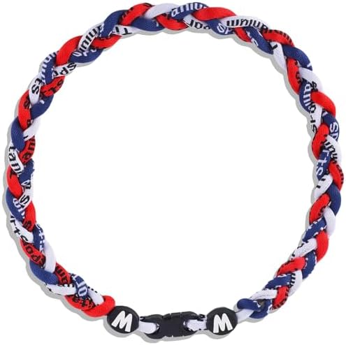 Premium 18inch Baseball Necklace w/Nylon Tri-Braided Rope Tornado...