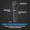 Carry-on Performer Dynamic Microphone Professional Vocal Dynamic Cardioid Handheld Microphone With ON/OFF Switch INC: 3M XLR to Jack Cable, Mic Clip, Soft Carry Case - Black #3