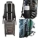 COR Surf Travel Backpack Carry On Backpack for Airplanes - Island Hopper 2.0 - Travel Backpack with Clamshell Design -Black with Green Zipper