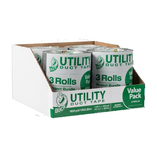 Image of Duck Tape Brand Utility Duct Tape, Silver, 1.88 in. x 55 yd., 12 Rolls (241638)