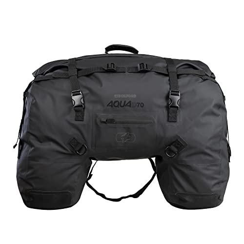 Oxford Aqua D-70 Duffle Bag Motorcycle Pannier Luggage, Black