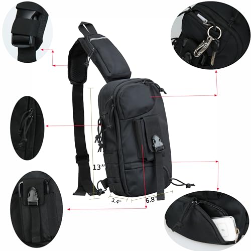 LarKoo Sling Backpack Chest Bag