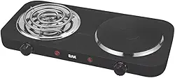 Fogareiro Elétrico 2 Bocas Indução Cooktop 2000W-127V (PRETO)