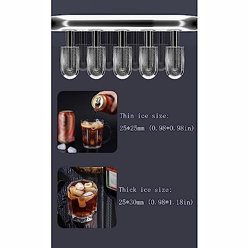 Máquina fabricadora de hielo portátil para countertop 30lbs/día miniatura 6