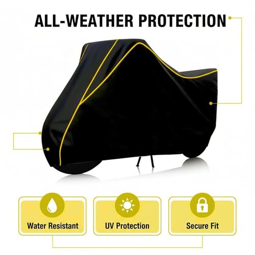 Image of Stylish Water Resistant Scooty Body Cover Compatible with Access 125 & All Models | UV Protection, Dustproof, Heat Resistant, Two Wheeler | New All Weather Protection, Dust & Rain