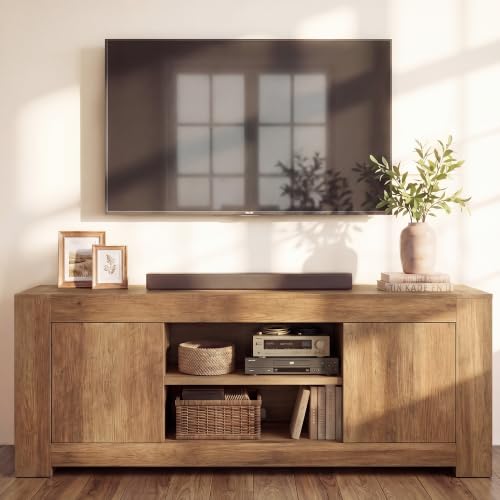 VASAGLE Farmhouse TV Stand for 65 inch TV