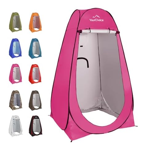 Your Choice Pop Up Tent, Portable Shower Changing Toilet Privacy Room for Camping, Beach, Outdoor and Indoor, 6.2 ft Tall with Carrying Bag (White)