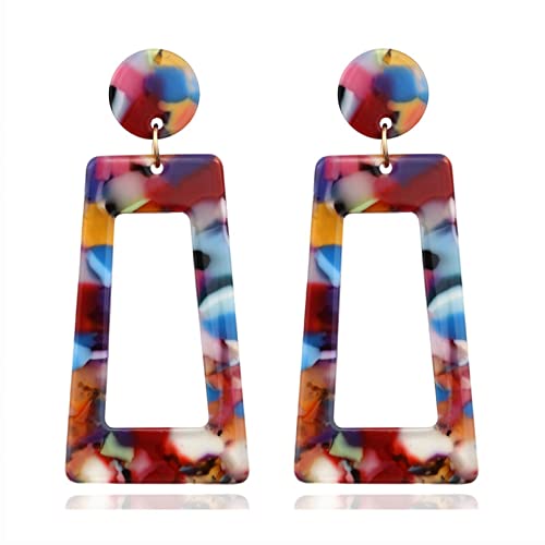 Boucles d'oreilles en résine pour femmes style tortue pour sublimer vos tenues d'été