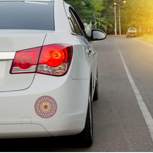 Colorful Mandala Magnet For Cars, Fridge, Locker, And More, Cute Magnetic Decal Decorations, Bohemian Magnets For Decoration, 5.5 Inches #TOP2