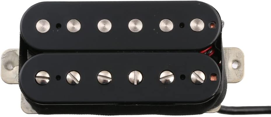 Alnico 5 Magnet Electric Guitar Humbucker Pickup Set Double Coil Neck & Bridge Pickups (Black)