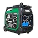 FME Inverter Stromerzeuger 3800 Watt XG-SF 4000ER Benzin Stromgenerator leise 230V 4-Takt Leicht als Notstromaggregat Backup Stromausfälle für Camping Wohnwagen Garage Baustelle