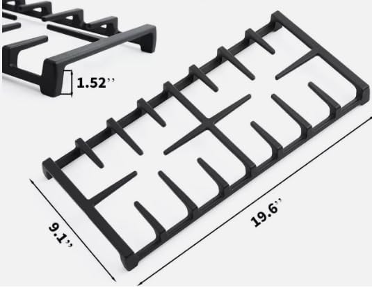 Center Cast Iron Grate Compatible with GE Gas Range WB31X27150 4B/7B/8C/19B