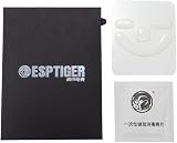 ESPTIGER Esports Tiger ICE V2 - Razer Deathadder V3 Pro Gaming Mouse, Black, USB, 5 Buttons, Ambidextrous, Modern, Animal Print, Matte Finish, Smooth Glide Coating, 1 Count, Replacement Mouse Feet - 3