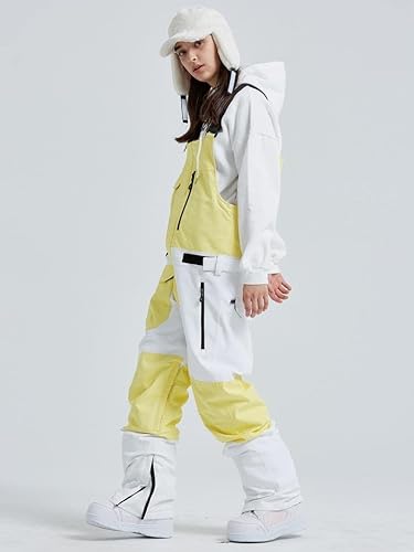 Miniatura 3 de GS SNOWING Baberos de nieve para mujer impermeables resistentes al viento con aislamiento Ripstop para deportes de invierno