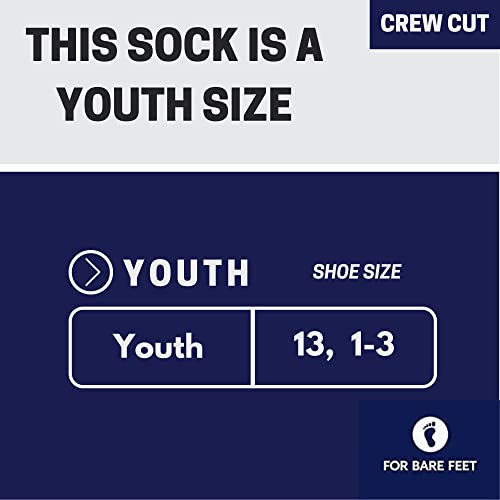 For Bare Feet V-504-978912 -4STD22 Nfl Youth 4 Stripe Deuce Crew Sock thumb #3