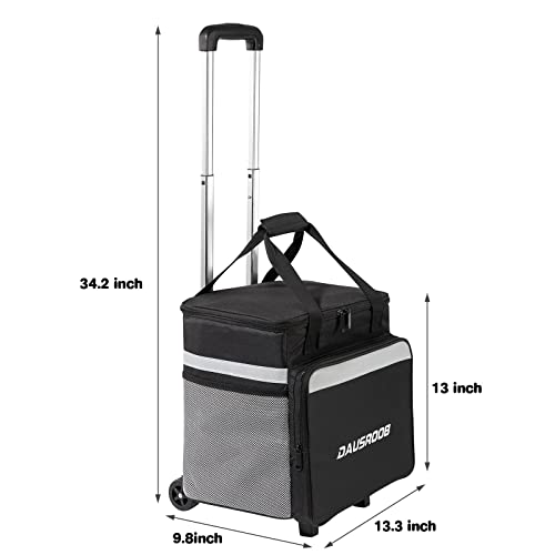DAUSROOB Rolling Cooler Bag 48 CAN Insulated Cooler with Wheels