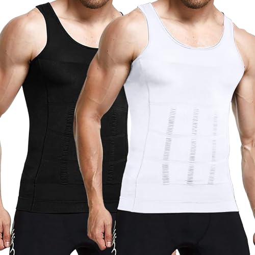 2PC Shaperluv Tank Tops for Men,Men's Shaper Luv Undershirt,Male Compression Tummy Control Shapewear 20252