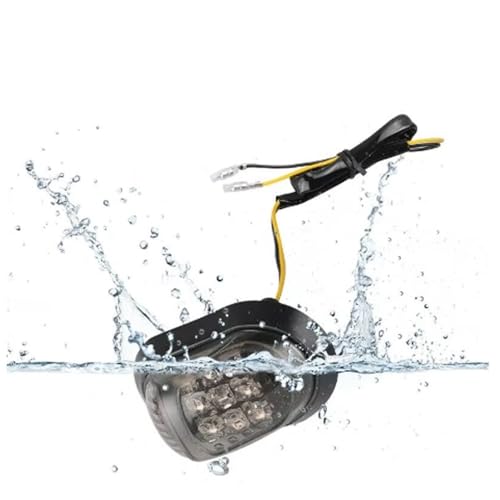 Clignotants 12V Moto 9 LED ambre à forte intensité lumineuse jaune