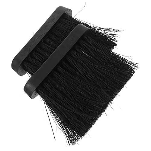 MOBUTOFU 2pcs Fireplace Cleaning Brush Replacement Wall-mounted Ash Brush for Cleaning of Fireplaces Stoves and Grills and Material for Home Use