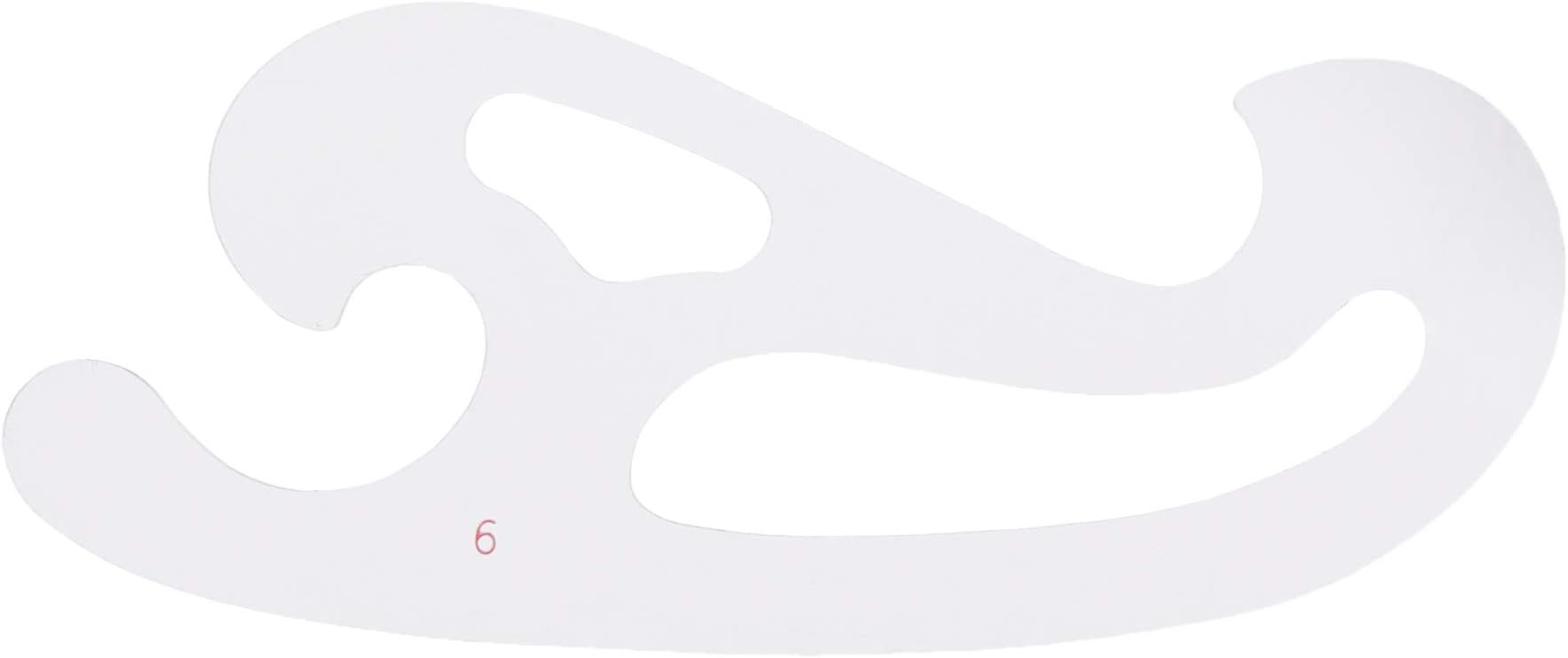 Alvin 1010-6 5" Transparent Irregular Curve