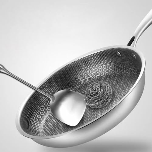 image for Kichvoe Omelet Pan Wok for Induction Stove Non Stick Wok Cooking Pot N