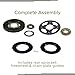 AlveyTech Rear Sprocket, Freewheel, & Chain Plate Guides for The Razor MX500 (Versions 22+), MX650 (Ver 15 and Up), & SX500 Dirt Rocket Bike - Replacement (15165070142 / W15128199013)