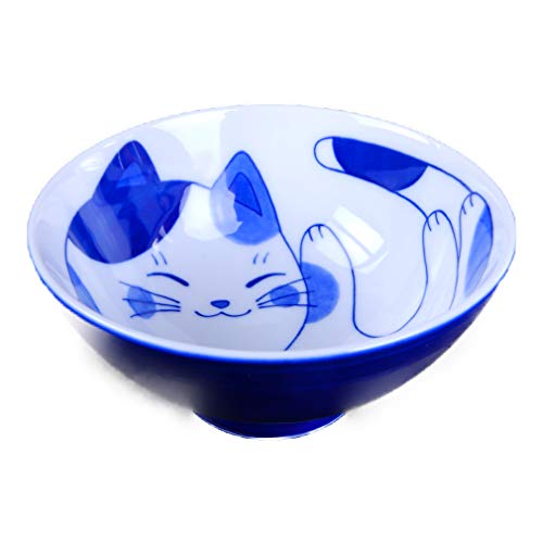 ねこちぐら ミケ 11.5cm ご飯茶碗 陶器 美濃焼