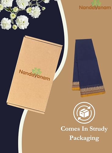 Image of Women's Chettinad Cotton Sarees | Handloom Saree with Blouse | Pure Cotton Sarees for Women Daily use and All Occasion Wear| Soft, Comfort Cotton Saree
