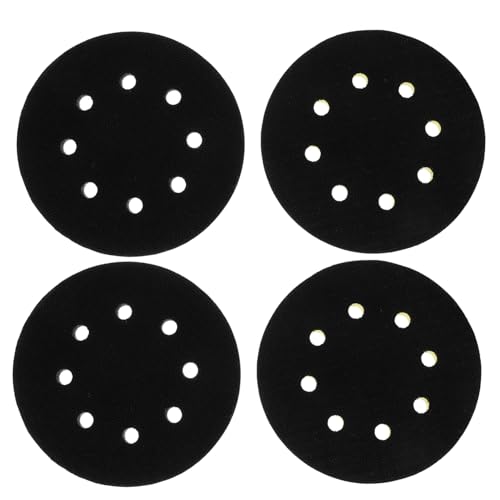 VILLCASE 4pcs Soft Sponge Interface Pads for Sanding and Polishing Durable Cushion Pad for Automotive and Metal Applications Impact Mitigation and Dust Expulsion Design