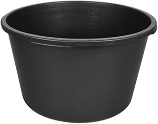 Toolland Cuve de Chantier, Rond, Plastique, Noir, 90 litres