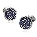 Hoisy Gemelli da donna con motivo a cuore rotondo, per abiti, camicie, matrimoni, 1.8x1.8CM, Senza pietre preziose