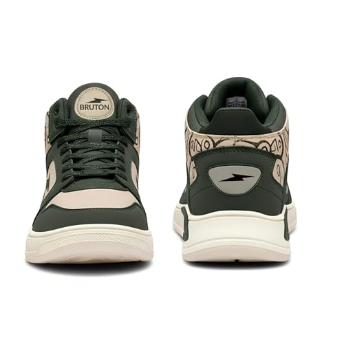 Image of BRUTON Thunder Strike-219 Men's Casual Sneakers | Stylish Lightweight Lace-Up Shoes for Men | Comfortable Walking Shoes | Trendy Fashion Footwear