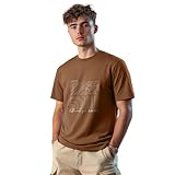 NOBERO Camiseta de algodón para hombre con media manga, ajuste normal, cuello redondo | Camiseta estampada colorida para hombre, Nutshell, M
