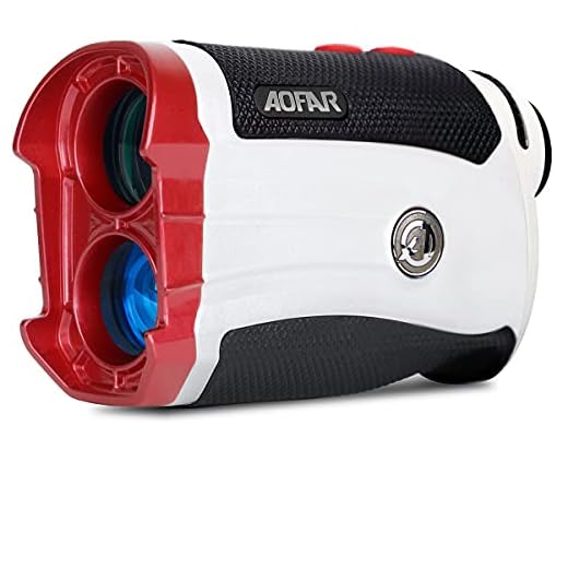 AOFAR GX-2S Telémetro de Golf con Pendiente de On/Off, con Bloqueo de Bandera y Vibración, 600 Yards White Range Finder,Impermeable,Embalaje de Regalo