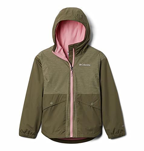Columbia Youth Girls Rainy Trails Fleece Lined Jacket, Stone Green/Stone Green Slub, Xx-Small #TOP18