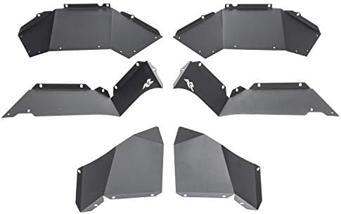 Rugged Ridge | Inner Fender Liners, Rear, Aluminum, Black | 11615.62 | Fits 2018-2023 Jeep Wrangler JL