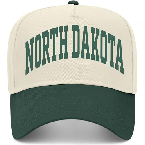 North Dakota Collegiate Hat (US, Alpha, One Size, Green/Natural)