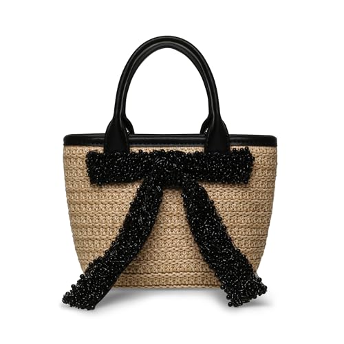 Mini poignée supérieure en paille avec nœud Steve Madden sac à main léger pour femme