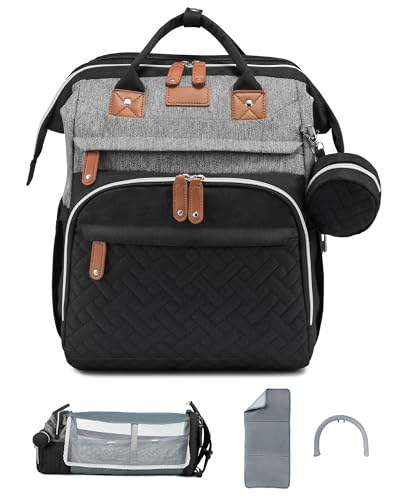 Image of REPIG Diaper Bag Backpack, Multifunction Baby Diaper Backpack with Changing pad & Stroller Straps & Pacifier Case, Waterproof Travel Baby Bags, Leopard Print