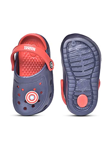 Image of Marvel Avengers by Toothless Kids Boys Navy /Red Clogs