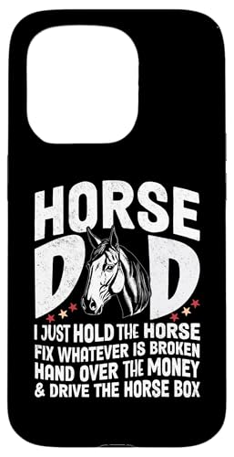 Coque pour iPhone 15 Pro Horse Dad Funny Equestrian Riding Rider Dad