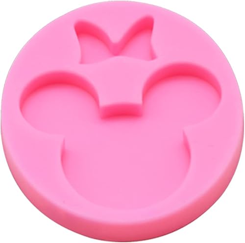 Miniatura 4 de Lindo llavero de lazo de cabeza de ratón, moldes de silicona para resina epoxi, molde de fondant para decoración de pastel de caramelo de chocolate