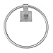Aexit 304 Stainless Home Hardware Steel Bathroom Towel Ring Sand-Polished Finish Model:77as204qo66