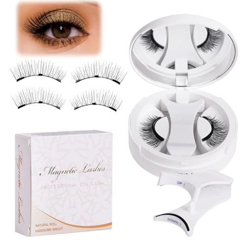 Cils Magnétiques | Cils Artificiels Légers - Magnétiques Naturels Réutilisables pour Maquillage de Scène Salon Mariage