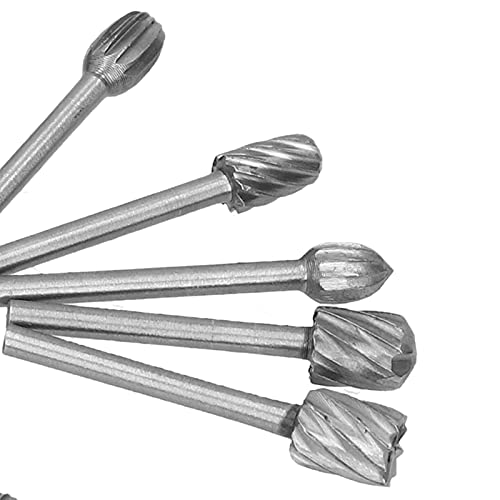 Set de 20 fresas rotativas de acero rápido miniatura 6
