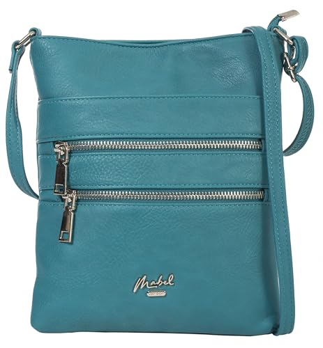 Mabel London - Women’s Small Cross Body Handbags – Trendy Messenger Long Shoulder Strap Handbag (Turquoise)