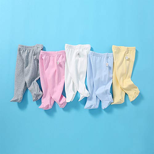 Ziweistar Unisex-Baby Girls Boys Cotton Soild Color Footed Pants Pringting Casual Leggings 0-12 Months #TOP3