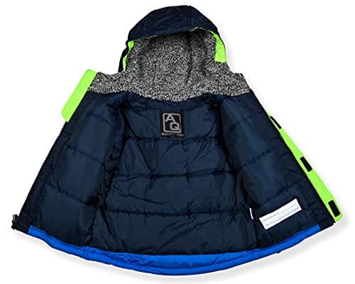 Image of Arctic Quest Boys' Bib Snow Pants and Ski Jacket Water-Resistant Snowsuit For Kids Winter Hooded Jacket, Night Print, 18M